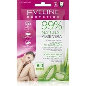 Eveline Cosmetics - 99% Natural Aloe Vera - Kalmerende Gel - 2x5 ml - Ontharing en Epileren