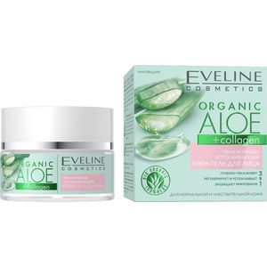 Eveline Cosmetics - Organic Aloe+Collagen - Intensieve Gel-Crème - 50 ml