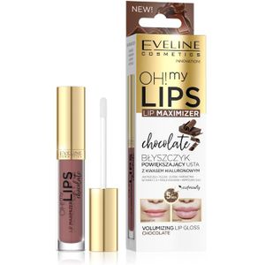 Eveline Cosmetics OH! my LIPS Lip Maximizer Lipgloss met Bijengif Tint  Chocolate 4,5 ml