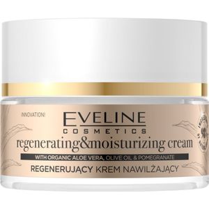 Eveline Cosmetics Organic Gold Herstellende en Hydraterende Crème  met Aloe Vera 50 ml