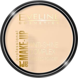 Art Make Up Anti-Shine Complex Pressed Powder Matterende Minerale Poeder met Zijde 30 Ivoor 14g