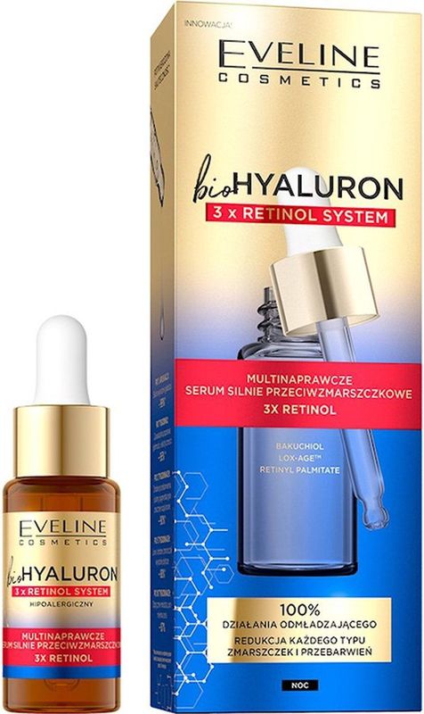Eveline Cosmetics - Bio Hyaluron 3x Retinol System - Gezichtsserum - 18 ml