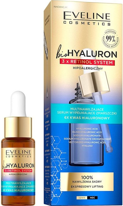 Eveline Cosmetics - Bio Hyaluron 3x Retinol System - Gezichtsserum - 18 ml