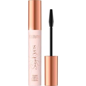 Eveline Cosmetics Sexy Eyes Mascara voor Volume, Krul en Gescheide Wimpers Black