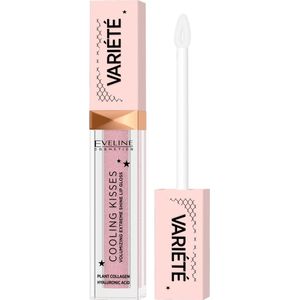Eveline Cosmetics Variété Cooling Kisses Hydraterende Lipgloss met Verkoelende Werking Tint 02 Sugar Nude 6,8 ml