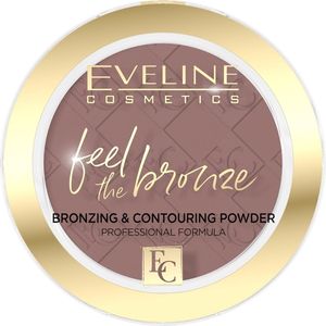 Eveline Cosmetics Feel The Bronze bronzing poeder en contourpoeder Tint 02 Chocolate Cake 4 gr
