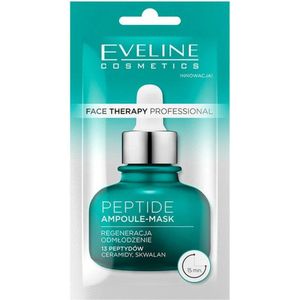 Eveline Cosmetics - Face therapy professional - Peptide ampul gezichtsmasker - 8ml - Met 13 Peptiden, Ceramiden en Squalane