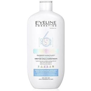 Eveline Cosmetics 6 Ceramides Hydraterende Bodycrème voor Droge tot Zeer Droge Huid Parfumvrij  350 ml