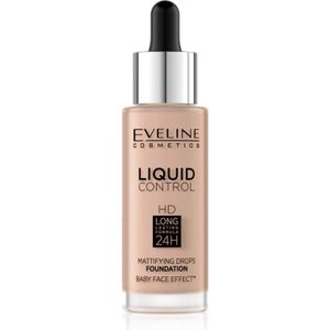 Eveline Cosmetics - Liquid Control HD - Vloeibare Make-up - 025 Light Rose - 32 ml