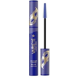 Eveline Cosmetics Varit Deep Blue Mascara – verlengend en volumineus – houdt 24 uur met siliconen borstel