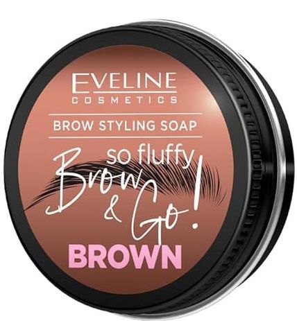 EVELINE_Brow &amp| Go! zeep voor stylen wenkbrauwen bruin 25g