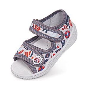 Vi-GGa-Mi Marcin slippers voor jongens, grijs, 22 EU