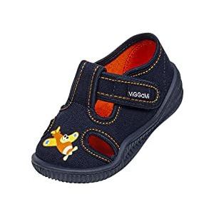Vi-GGa-Mi Jupiter slippers voor jongens, donkerblauw, 22 EU