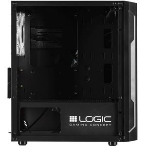 Logic - Aramis 10 - PC Behuizing - Zwart - Gehard Glas - ARGB Verlichting