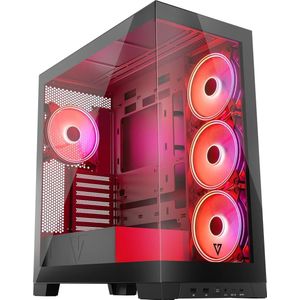 Modecom - Volcano SPACE APEX ARGB - Computerbehuizing - Zwart - USB 3.0