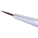 Witte kunststof nailart penseel, borstellengte 10 mm, MollyLac