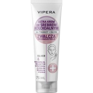 Vipera Gezichts- en handcrème met zilveren ultra hand- en gezichtscrème, 75 ml
