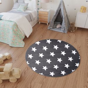 Tapiso Luxury Rond Vloerkleed Woonkamer Slaapkamer Tapijten Maat- 100x100