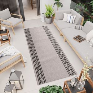 Tapiso Floorlux Tapijt Loper Grijs Rug Tapijtloper Kleed Maat- 100x300