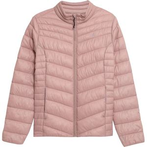 4F Women's Jacket H4Z21-KUDP002-56S, Vrouwen, Roze, Jasje, maat: S