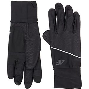 4F Gloves REU007 Jeans, Deep Black, L Uniseks volwassenen, Diep zwart, L