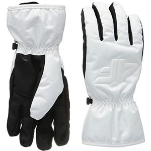 4F SKI Gloves RED001 Damesjeans, wit, XL, Wit.