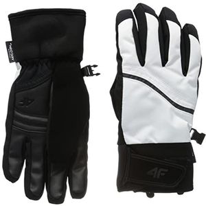 4F Ski Gloves RED004 jeans, wit, M dames, Wit, M