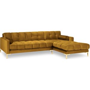 Cosmopolitan Design - Bali - Hoekbank - Okergeel - Fluweel