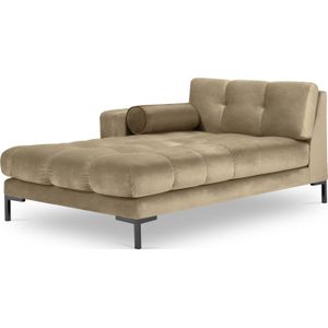 Cosmopolitan Design - Bali - Chaise Longue - Beige - Fluweel
