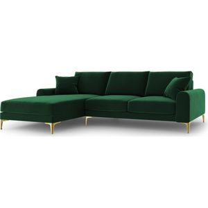 4.5-zitshoekbank Madara links velvet | Mazzini Sofas