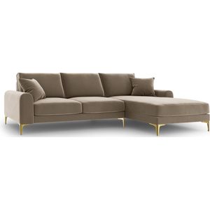 4.5-zitshoekbank Madara rechts velvet | Mazzini Sofas