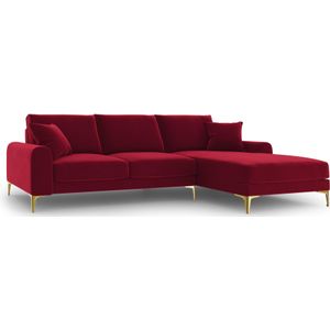 4.5-zitshoekbank Madara rechts velvet | Mazzini Sofas