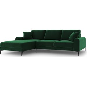 4.5-zitshoekbank Madara links velvet | Mazzini Sofas