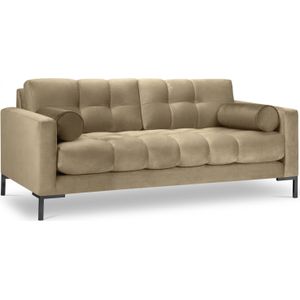 Cosmopolitan Design - 3-Zitsbank - Beige - Fluweel