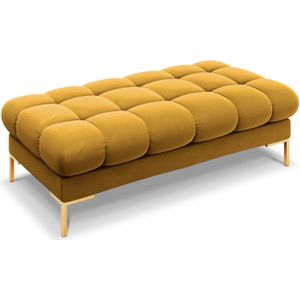 Cosmopolitan Design Bali Hocker - Okergeel / Goud