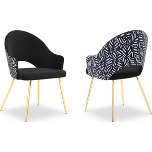 Set van 2 eetkamerstoelen Lys velvet | CXL by Christian Lacroix