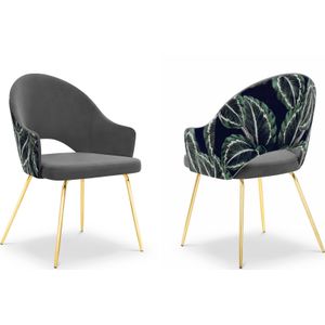 Set van 2 eetkamerstoelen Lys velvet | CXL by Christian Lacroix