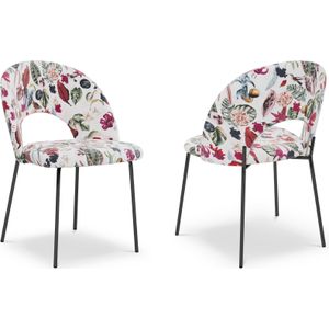 Set van 2 eetkamerstoelen Lotus velvet | CXL by Christian Lacroix