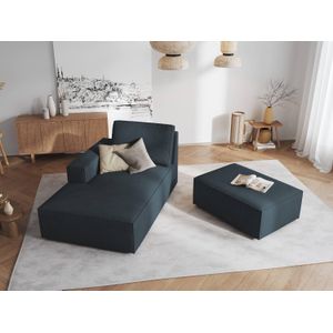 Chaise Longue Carlo links ribstof | Milo Casa