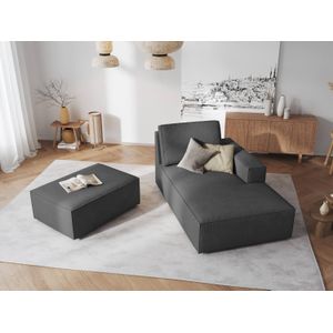 Chaise Longue Carlo rechts ribstof | Milo Casa