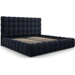 Cosmopolitan Design Bali Bedframe met Opbergruimte - 200 x 200 cm - Donkerblauw
