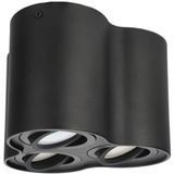 EDO - SKAND 3 - Opbouwspot - Zwart - Aluminium - Draaibare Plafondspot met GU10 Fitting