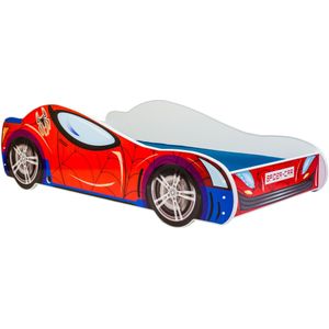 Autobed - spiderman thema - 140x70cm - met matras