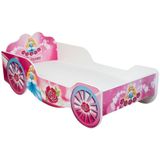 Peuterbed - roze koets - 140x70cm - met matras