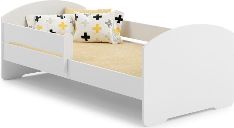 Kinderbed - 160x80 cm - Gemaakt van Hoogwaardig Meubelplaat - Inclusief Matras