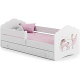 Kinderbed - met matras & lade - 140x70 cm - met fee