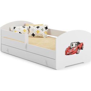 LUK - Peuterbed - met lade & matras - 140x70cm - met kindergraphics