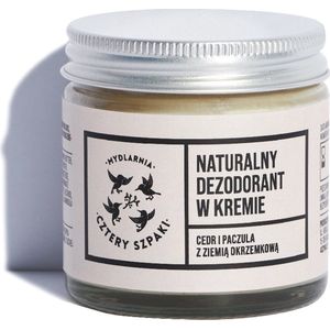 Natuurlijke deodorant in crème met diatomeeënaarde Ceder en Patchouli 60ml