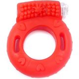 Penis Ring - CockRing - Met Vibratie - Red