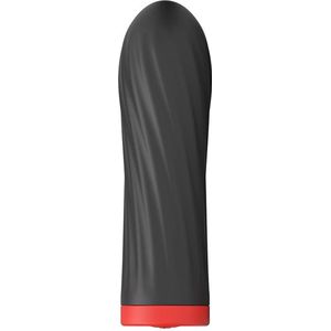 Bossoftoys - 22-00044 - Silicone touch vibrator - 10 Functions - Silicone - 8,5 cm -  dia 2,5 cm - Rechargeable - attractive Colour windowbox - Black